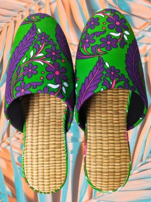 Large Tatami Print Mix Slippers 2024SS-L02