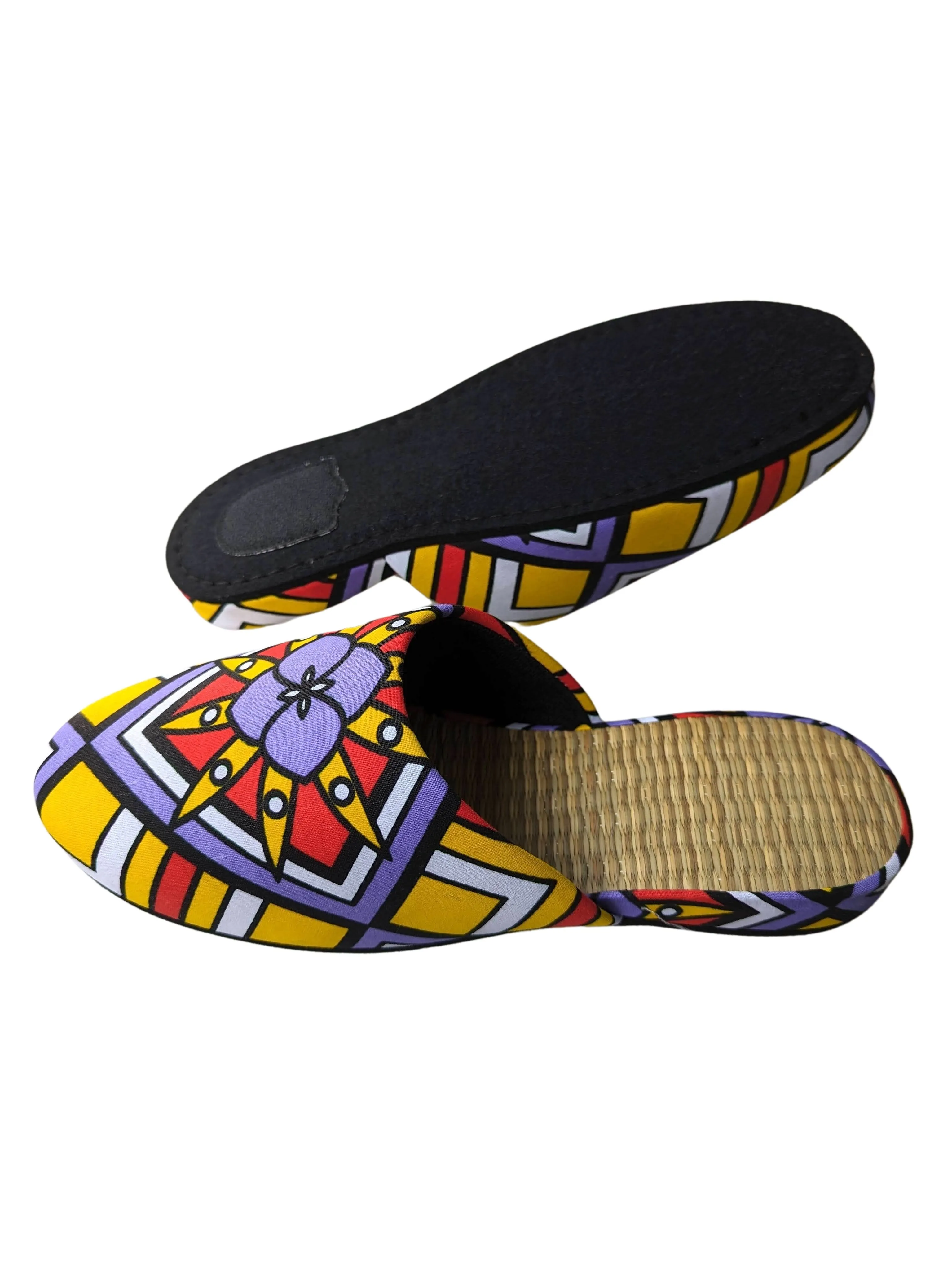 Large Tatami Print Mix Slippers 2024SS-L04