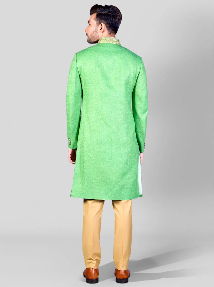 Lush Green Sherwani | Azania