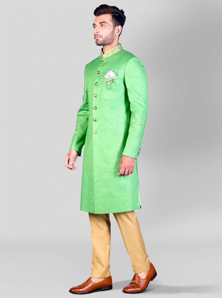 Lush Green Sherwani | Azania