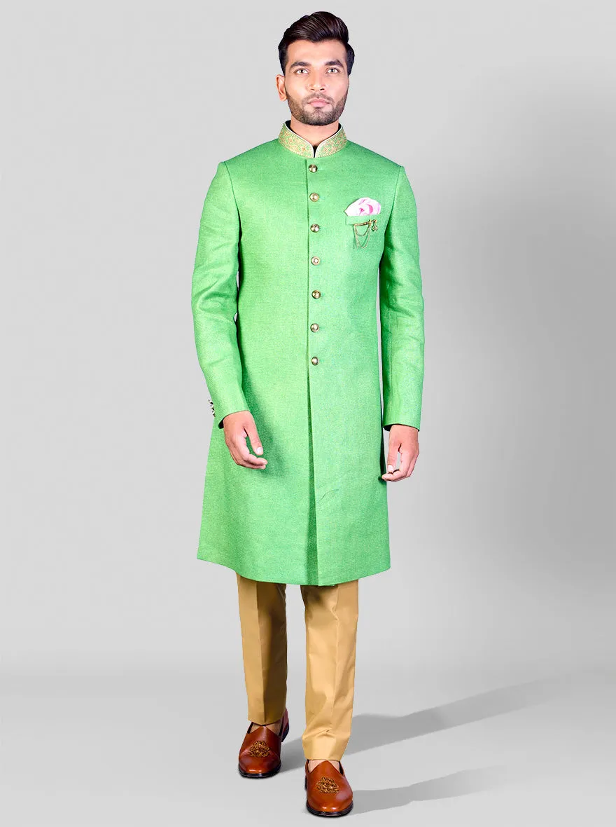 Lush Green Sherwani | Azania