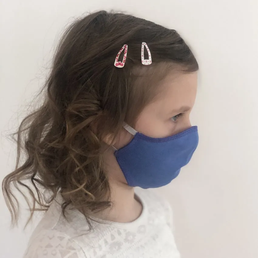 Mask | Oval | Blue | Kids 6-9 | 2-Layers | Soft Cotton