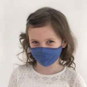 Mask | Oval | Blue | Kids 6-9 | 2-Layers | Soft Cotton