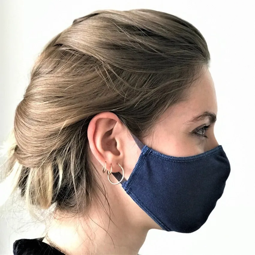 Mask | Oval | Sapphire | S-M | 2-Layers | Soft Cotton