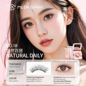 Natural Daily MLEN DIARY Soft Magnetic Eyelashes 自然百搭