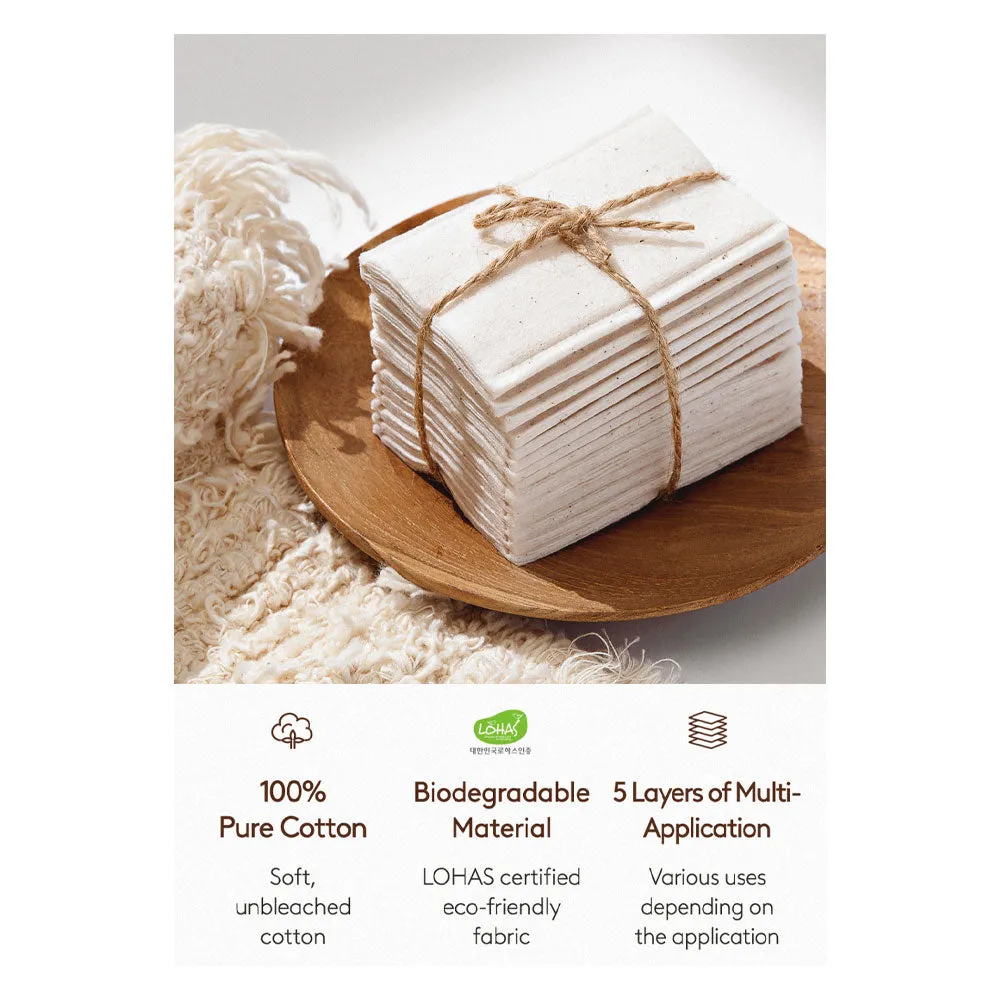 Natural Facial Cotton Pads (80pc)