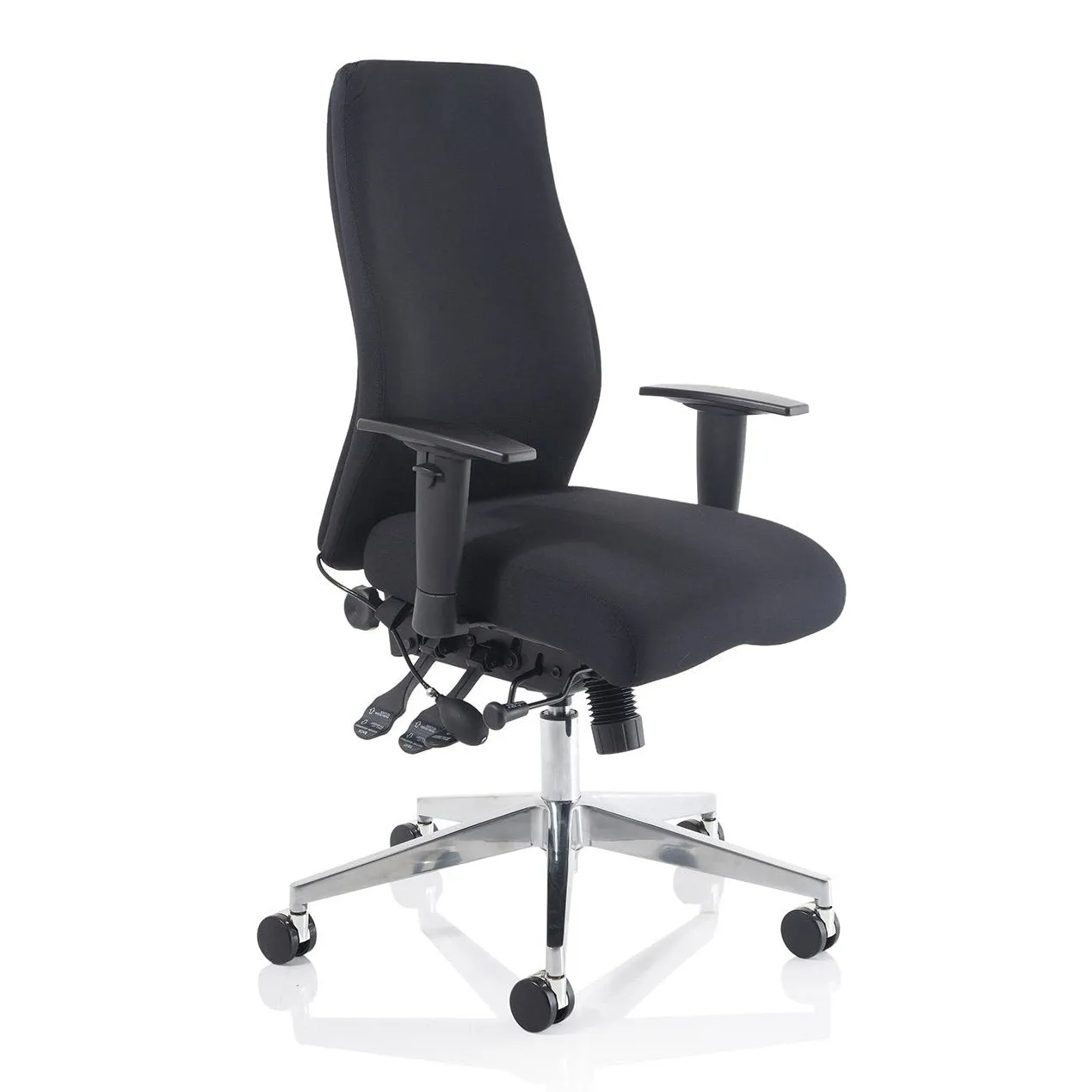 Onyx Ergonomic High Back Posture Chair - Height Adjustable Arms & Headrest, 24hr Use, 135kg Capacity, 5-Year Guarantee