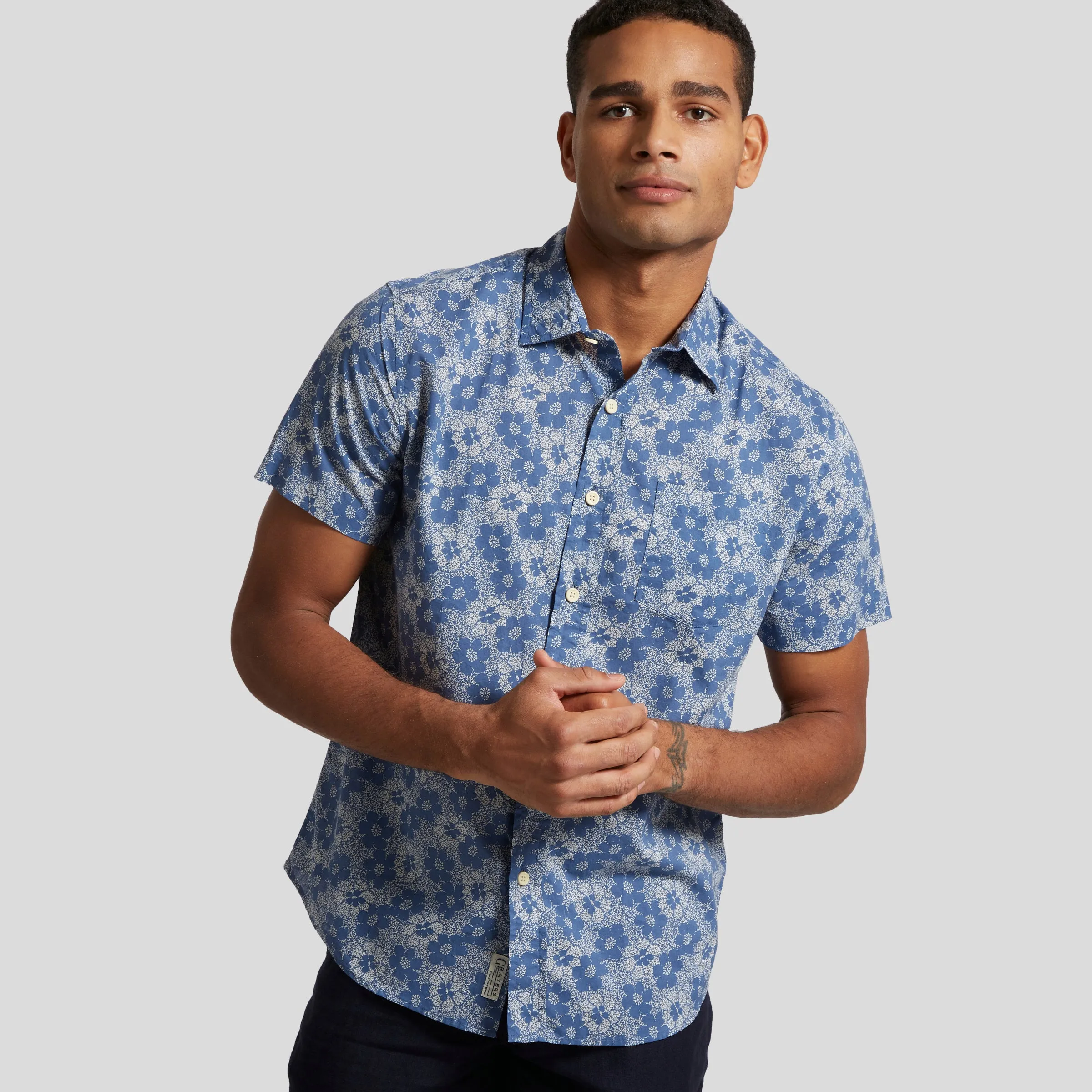 Printed Lightweight Poplin Shirt - Floral