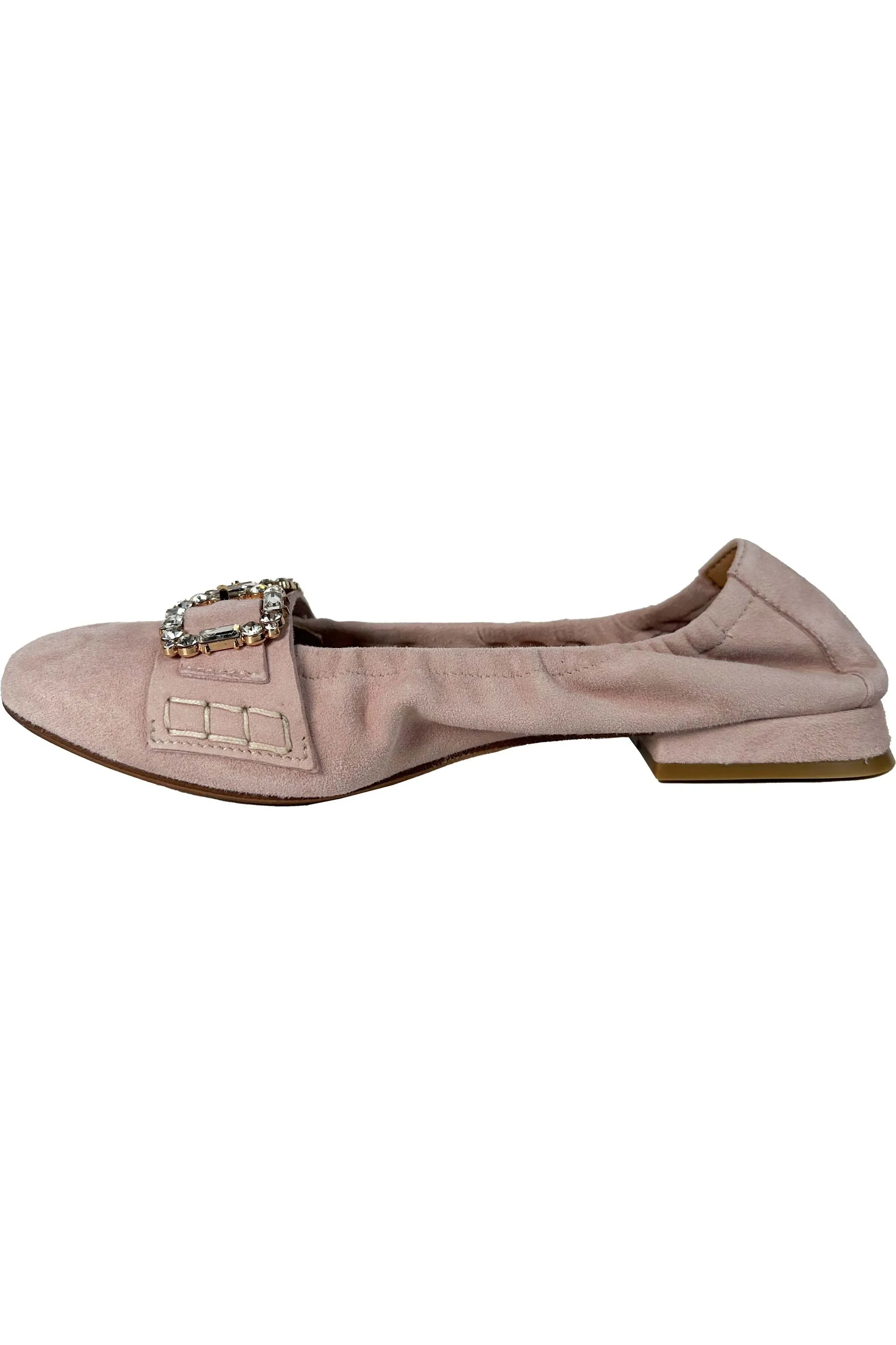 Robertson Madison Adriel Clasp Ballet Flat 51.170.011F | Camoscio Rosa (Pink Suede) | Clearance Final Sale