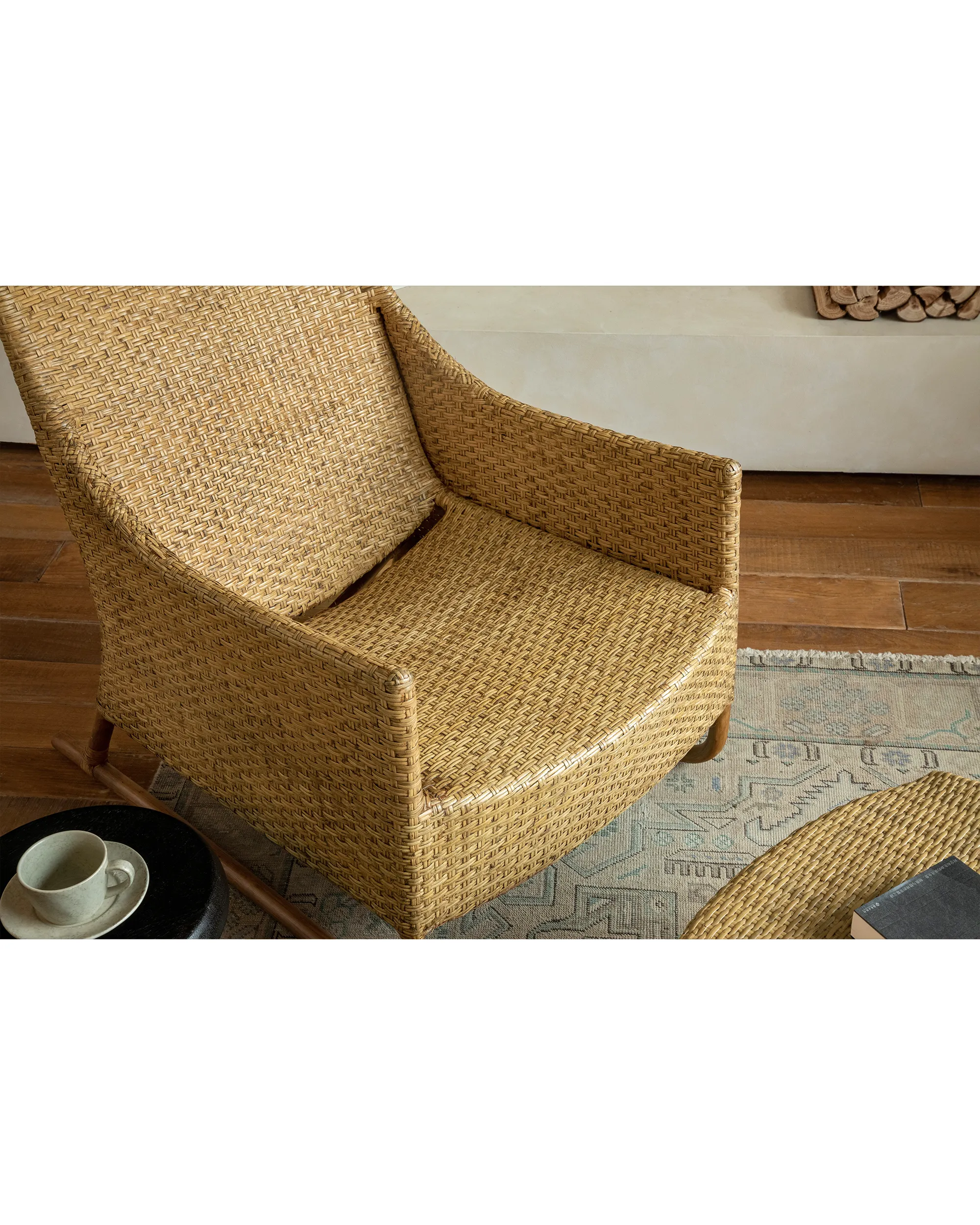 Sled Rattan Lounge Chair