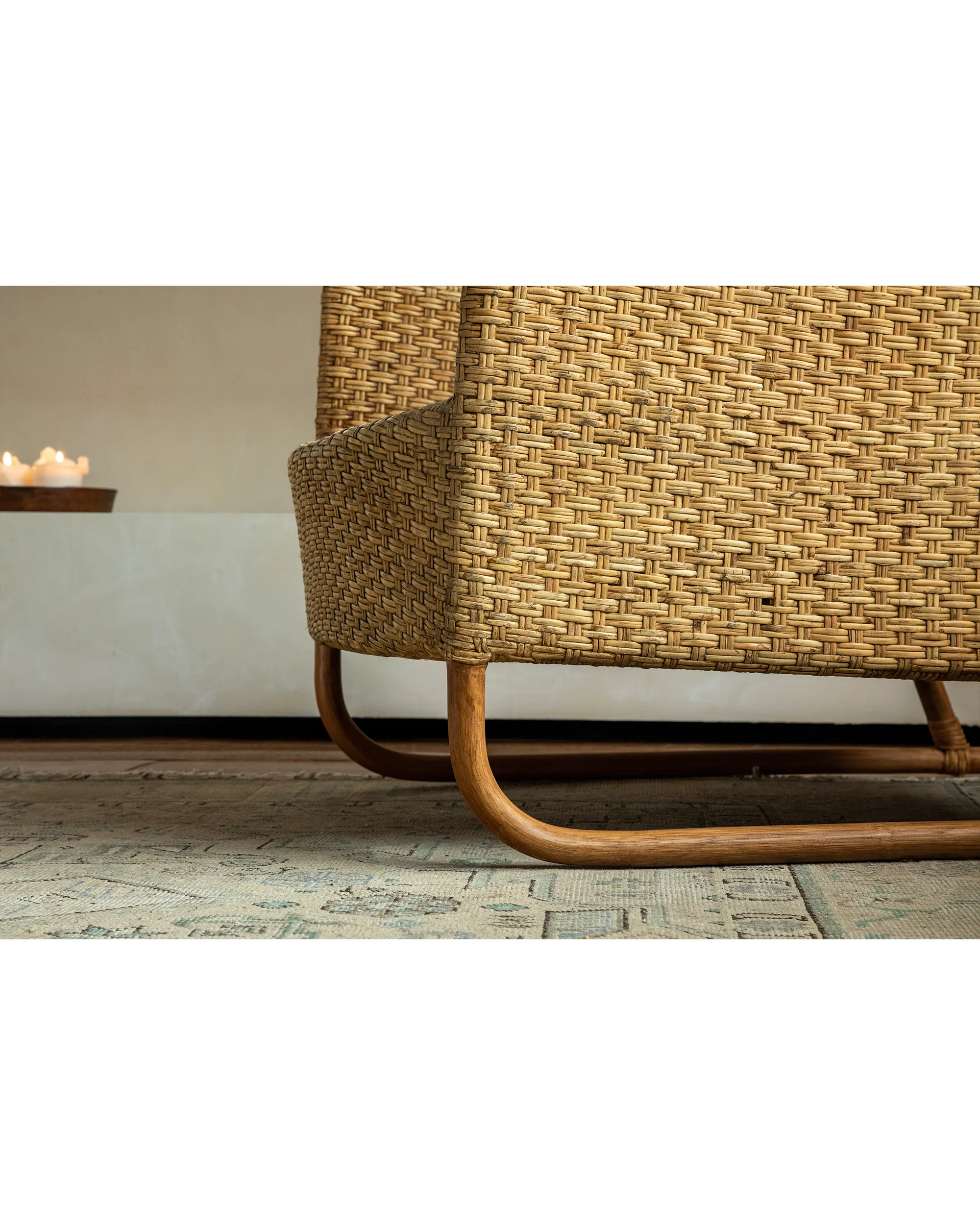 Sled Rattan Lounge Chair