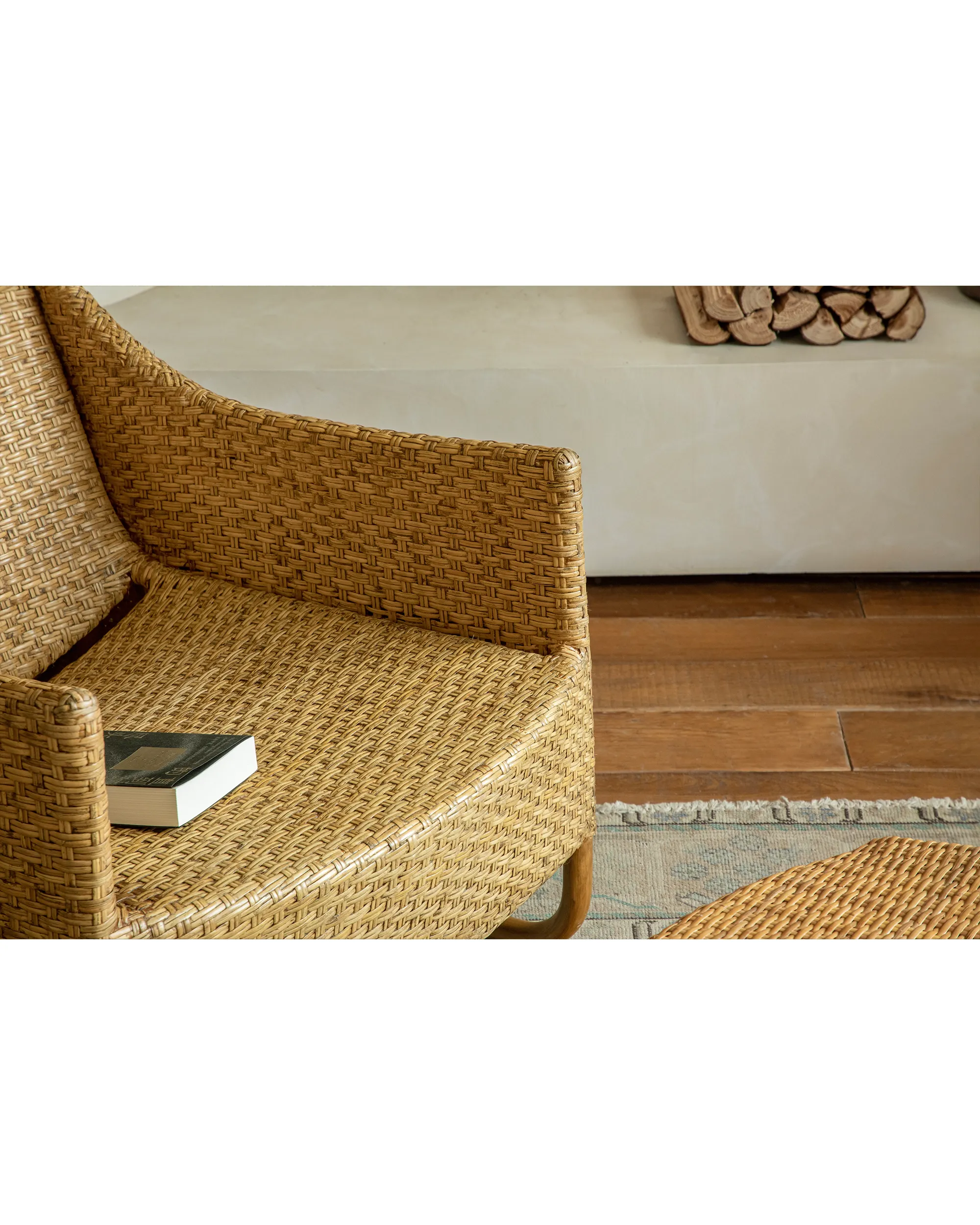 Sled Rattan Lounge Chair