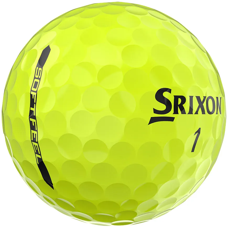 Srixon Soft Feel Golf Balls Yellow (1 Dozen) (2023)