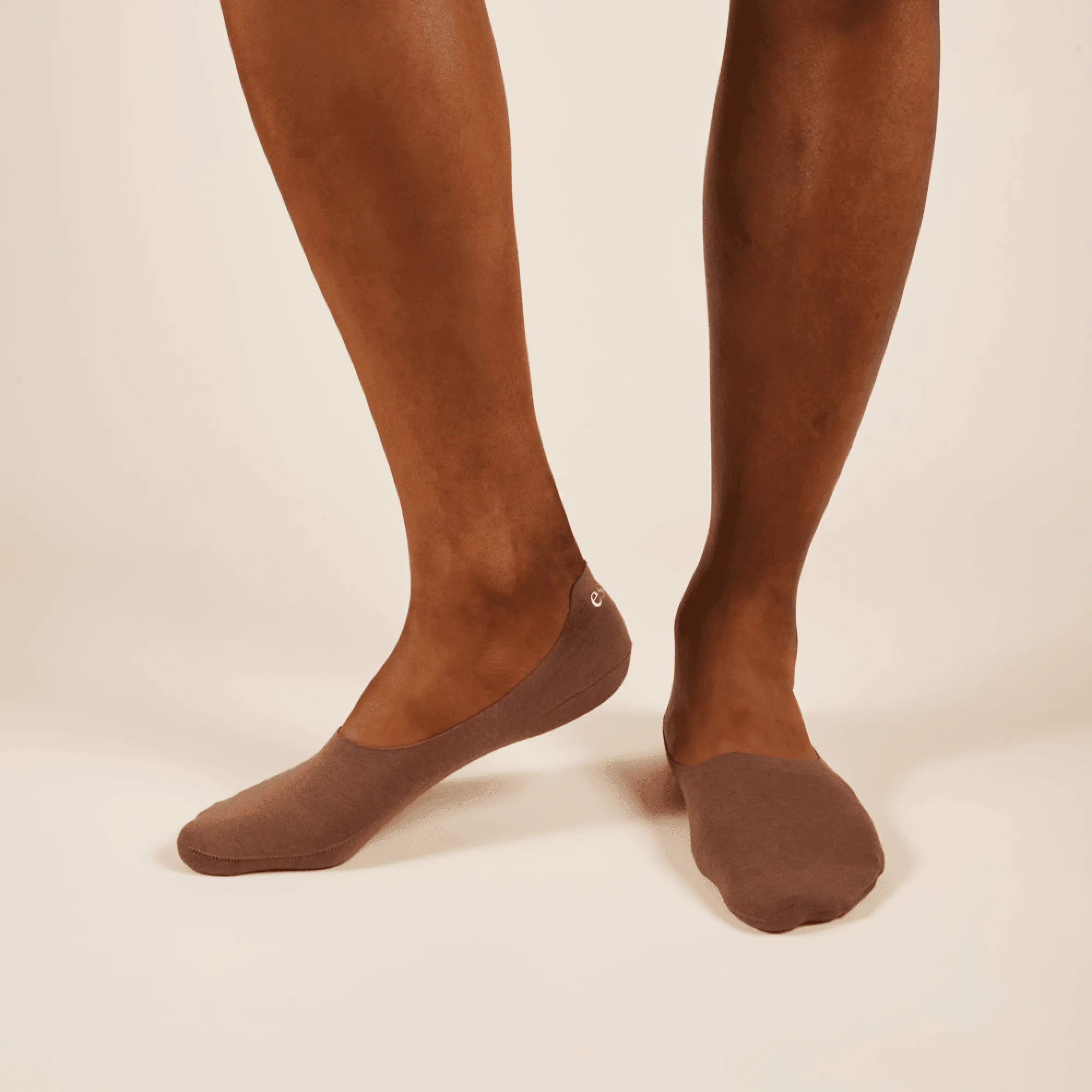 Toffee Tan Cotton No Show Socks