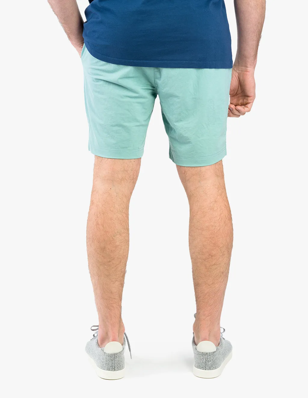 TURQ KNIT CANVAS SHORTS