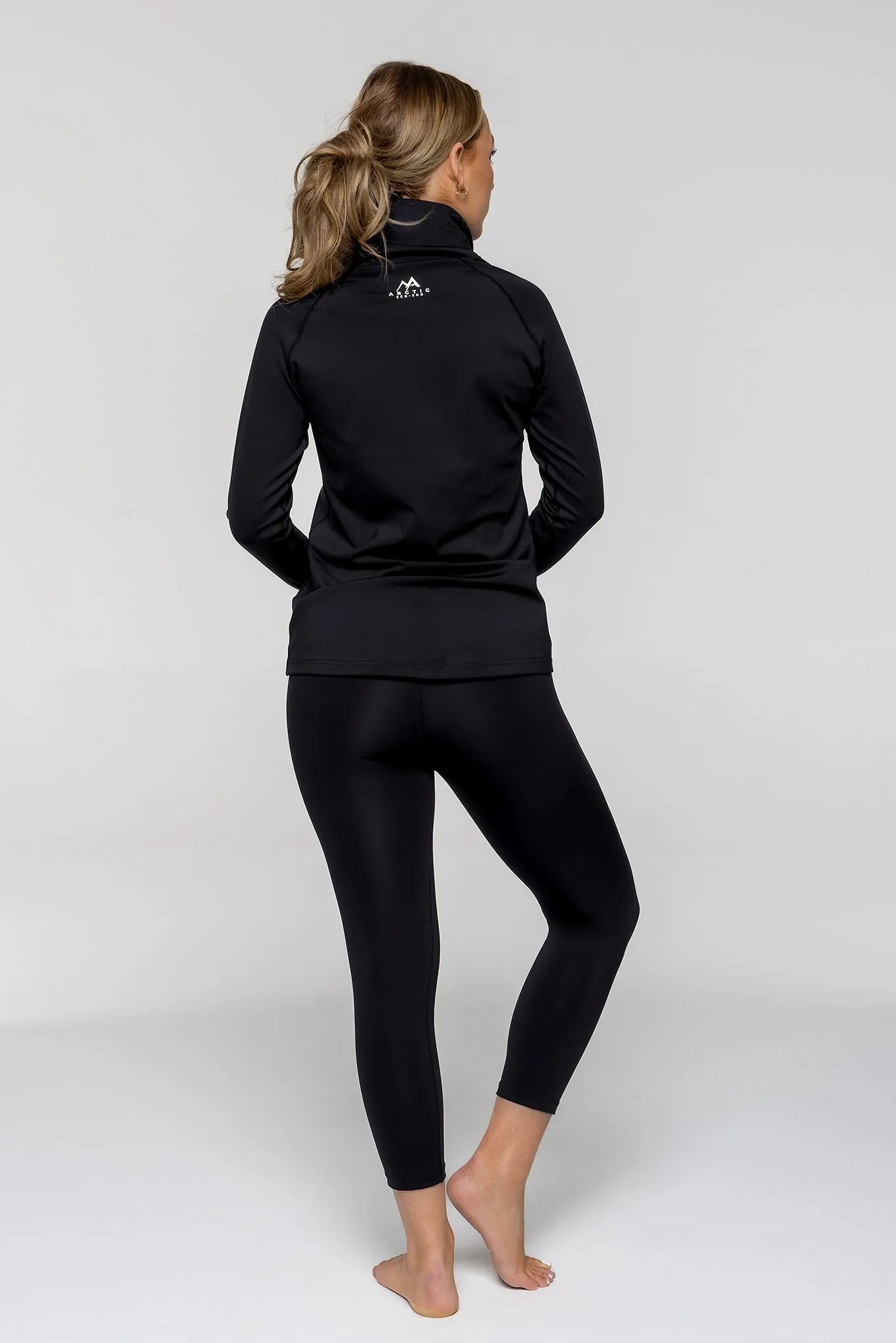 WOMEN'S THERMAL BASE LAYER TOP BLACK