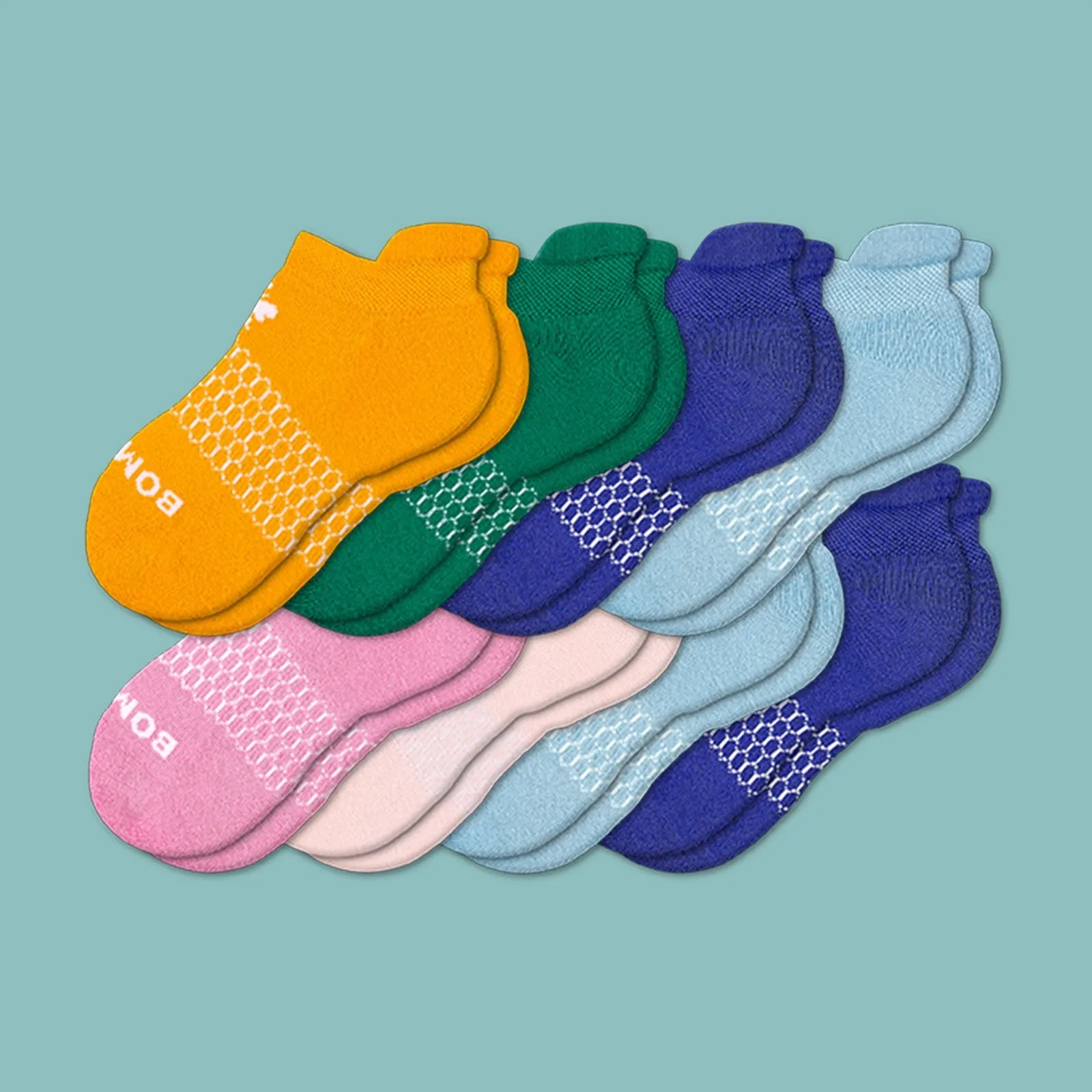 Youth Solids Ankle Sock 8-Pack