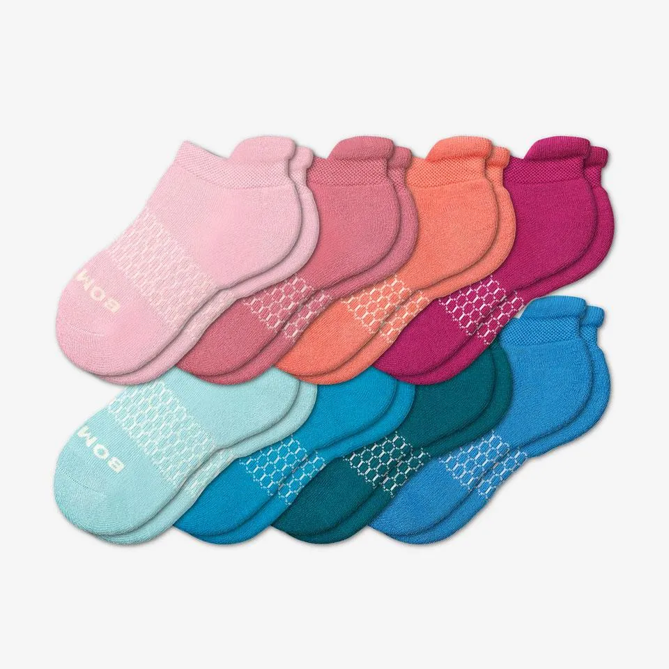 Youth Solids Ankle Sock 8-Pack