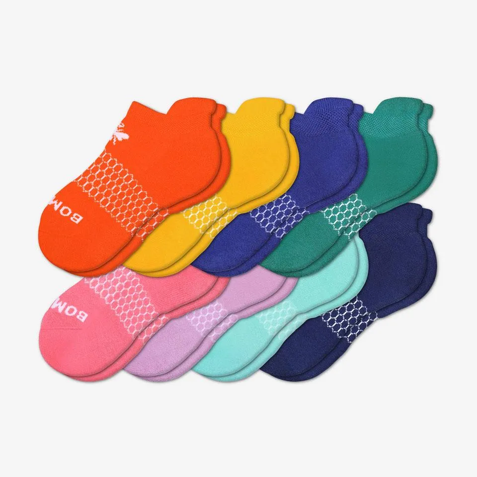 Youth Solids Ankle Sock 8-Pack